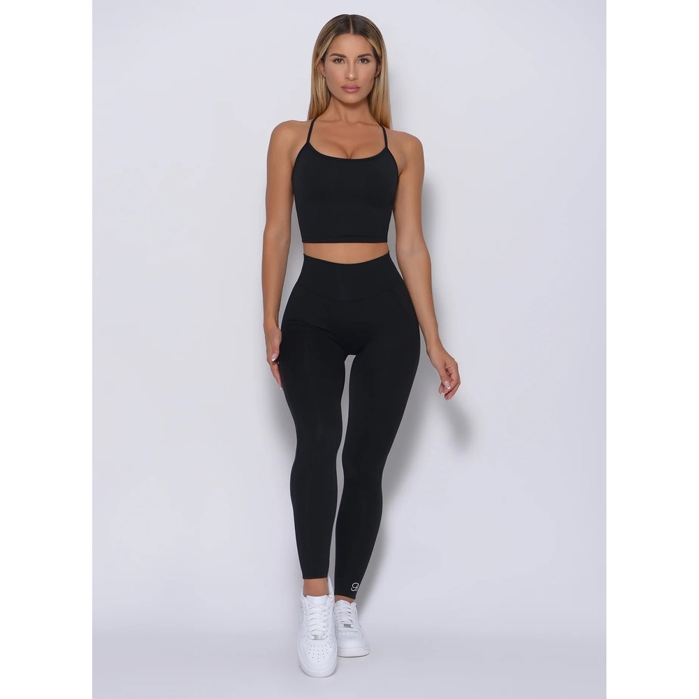 Bombshell Sportswear Uplift Leggings Black High Waist Scrunch Butt 44299 Small